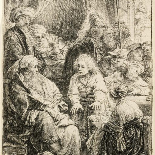 Rembrandt van Rijn — Иосиф, рассказывающий свои сны (Б., Зал. 37; Н. 160)