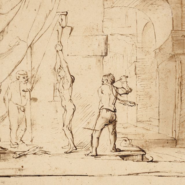 Rembrandt van Rijn — Бичевание мужчины