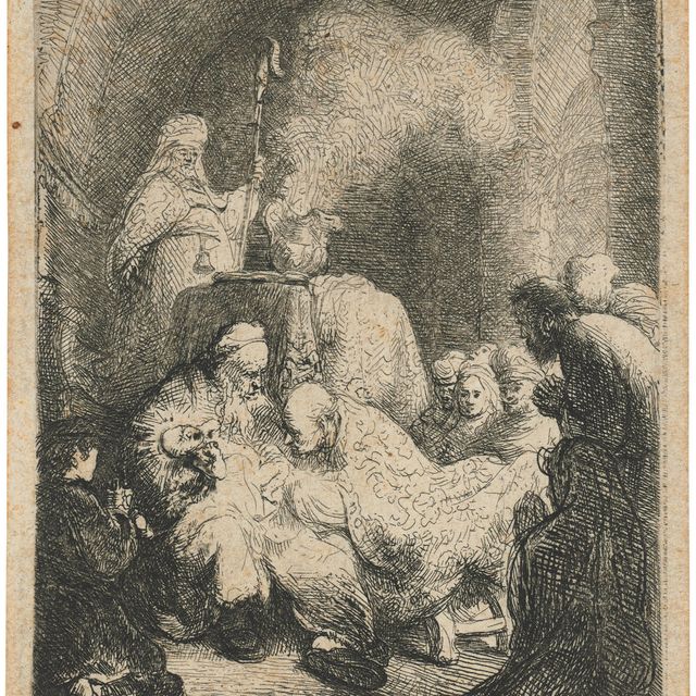 Rembrandt van Rijn — Обрезание: Маленькая пластинка