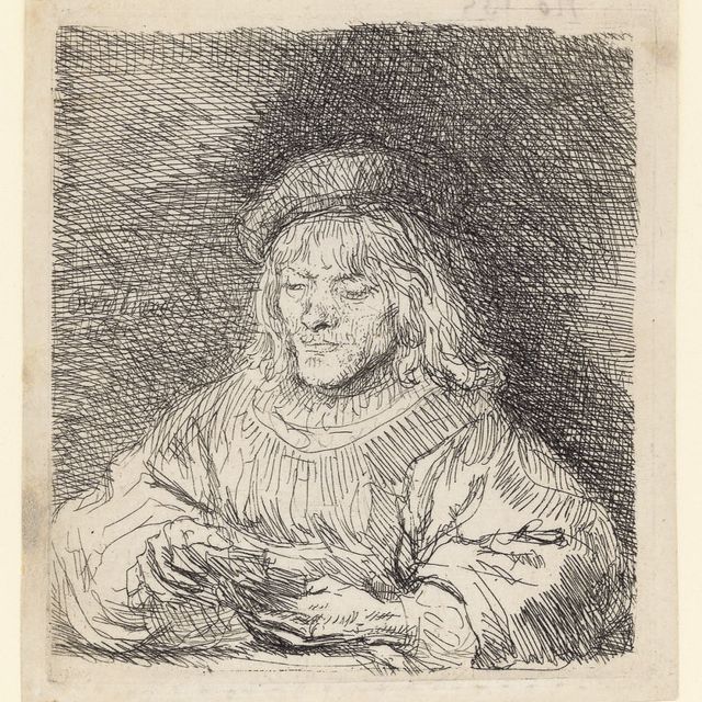 Rembrandt van Rijn — Игрок в карты (Б., стр. 136; Х. 190)