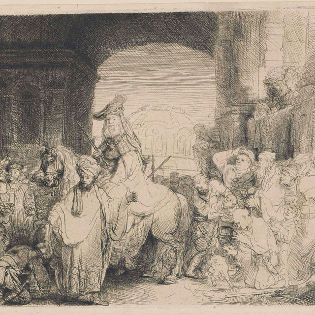 Rembrandt van Rijn — Триумф Мардохея (Б., Зал. 40; Н. 172; Новый зал. 185)