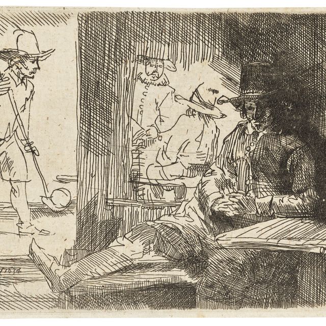 Rembrandt van Rijn — Игрок в рингбол (‘Het Klosbaantje’)