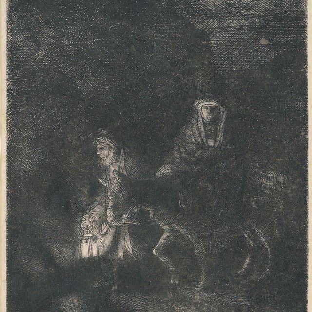 Rembrandt van Rijn — Полет в Египет: Ночной репортаж