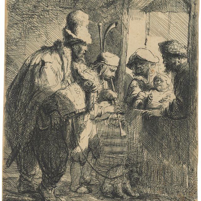 Rembrandt van Rijn — Бродячие музыканты