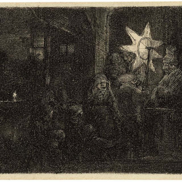 Rembrandt van Rijn — "Звезда королей: Ночная пьеса" (В., Зал. 113; Н. 254)