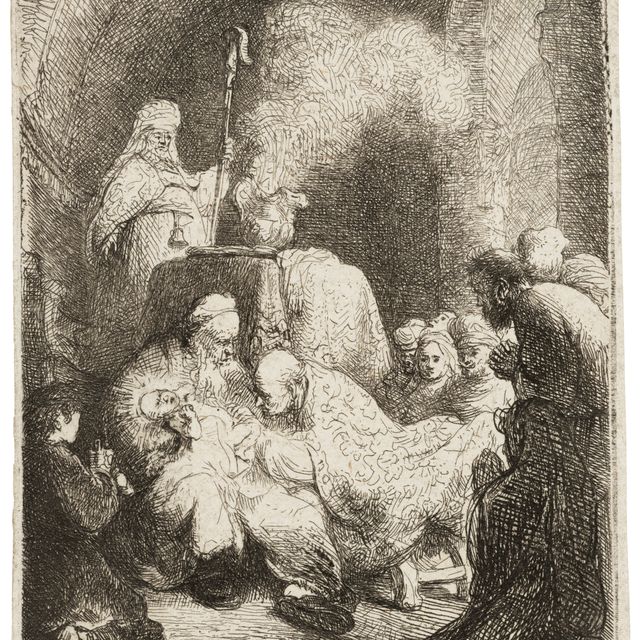 Rembrandt van Rijn — Обрезание: Маленькая пластинка