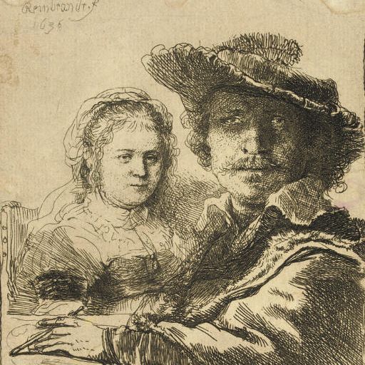 Rembrandt van Rijn — Автопортрет с Саскией (Б., Холл. 19; H. 144)