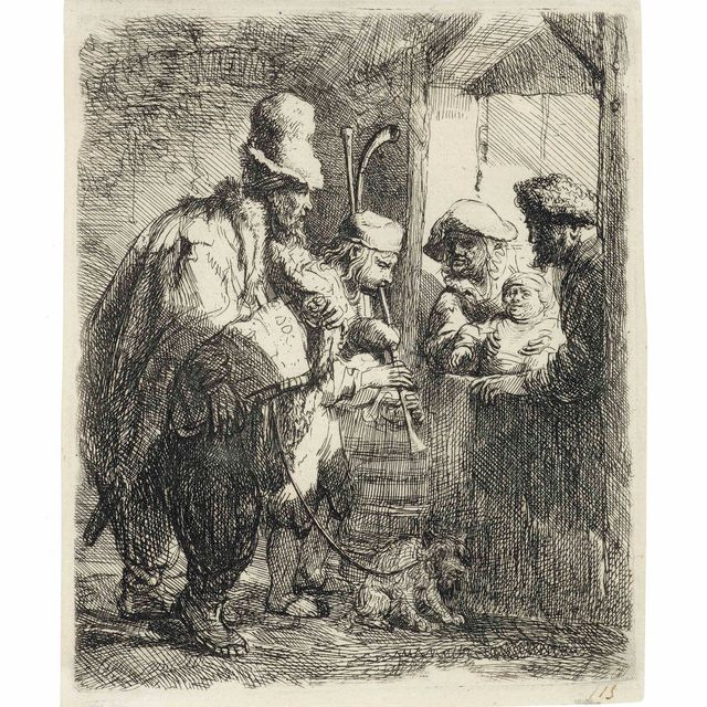 Rembrandt van Rijn — Бродячие музыканты