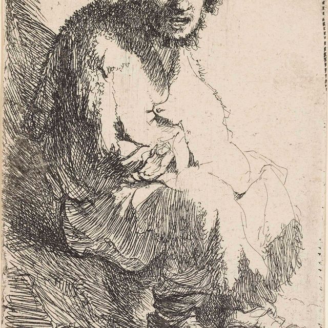 Rembrandt van Rijn — Нищий, сидящий на берегу (Барч, Холстейн, 174; Хинд, 11; Нью-Холстейн, 50)