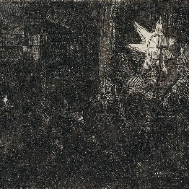 Rembrandt van Rijn — "Звезда королей: Ночная пьеса" (В., Зал. 113; Н. 254)