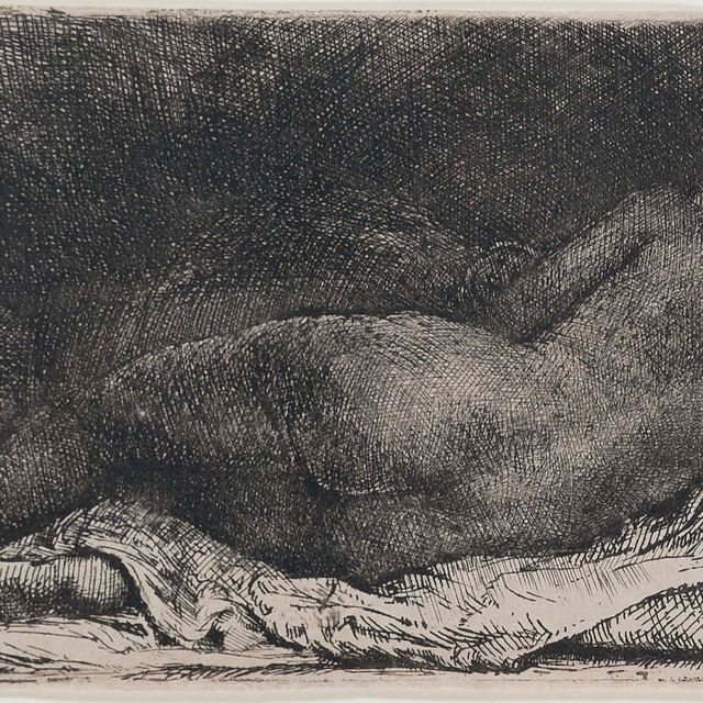 Rembrandt van Rijn — Лежащая негритянка (Барч, Холстейн 205; Хинд 299)
