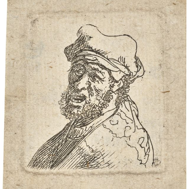 Rembrandt van Rijn — Мужчина кричит, осталось три четверти: Перебор