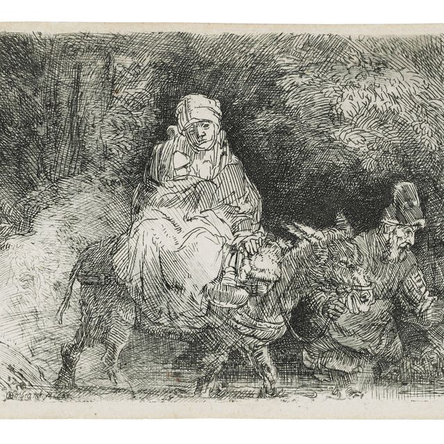 Rembrandt van Rijn — Бегство в Египет: переправа через ручей
