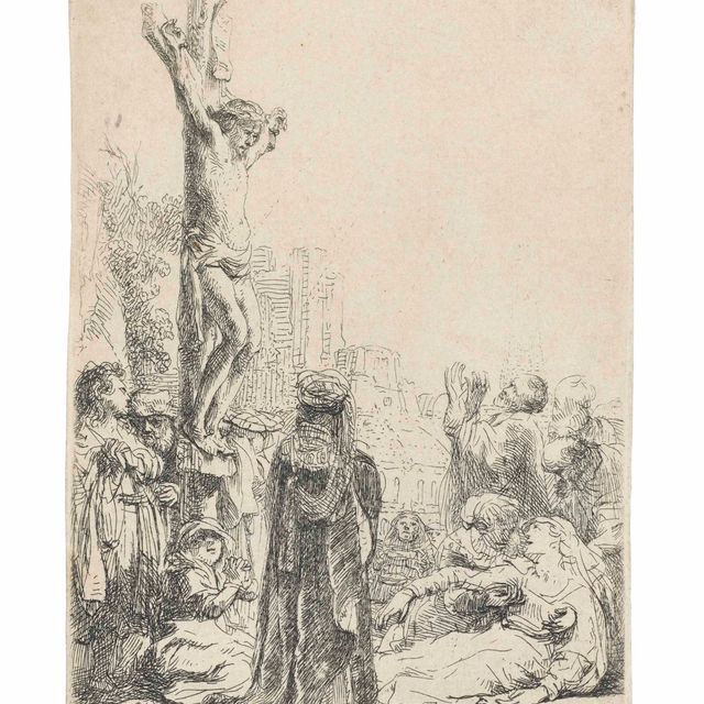 Rembrandt van Rijn — Распятие: Маленькая тарелочка