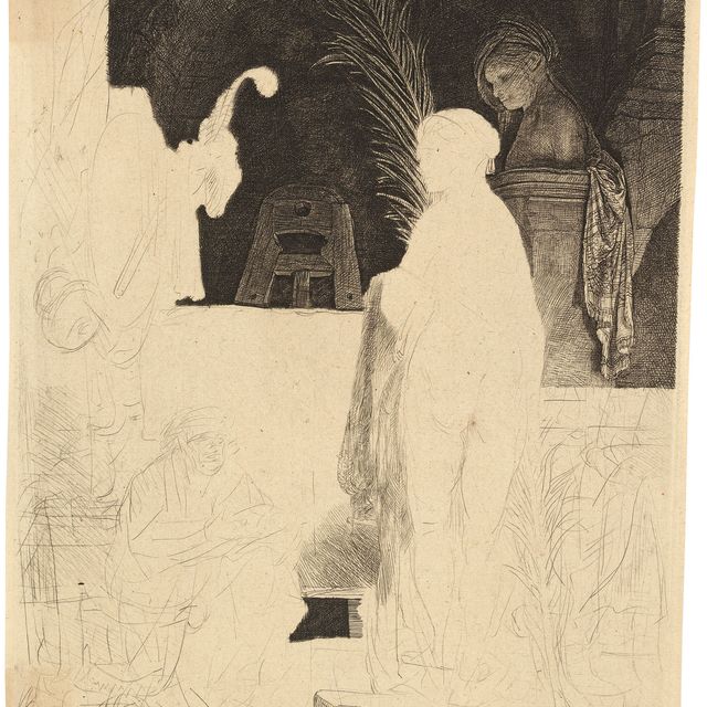 Rembrandt van Rijn — Художник рисует с натуры