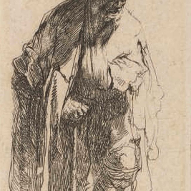 Rembrandt van Rijn — Нищий с деревянной ногой