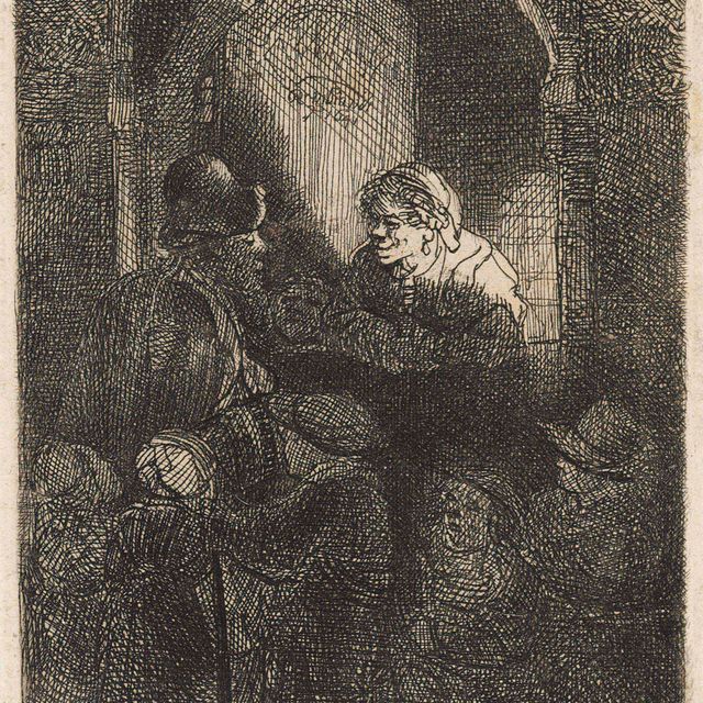 Rembrandt van Rijn — Школьный учитель (Б., стр. 128; Н. 192)