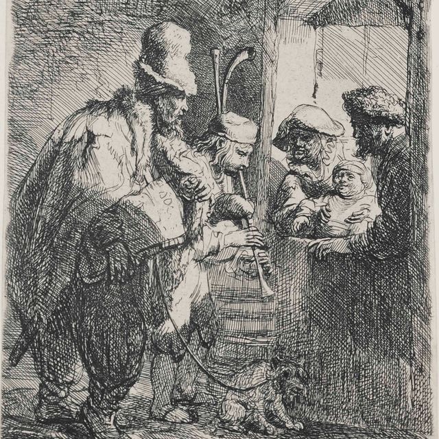 Rembrandt van Rijn — Бродячие музыканты (Барч, Холстейн, 119; Хинд, 142; Нью-Холстейн, 141)