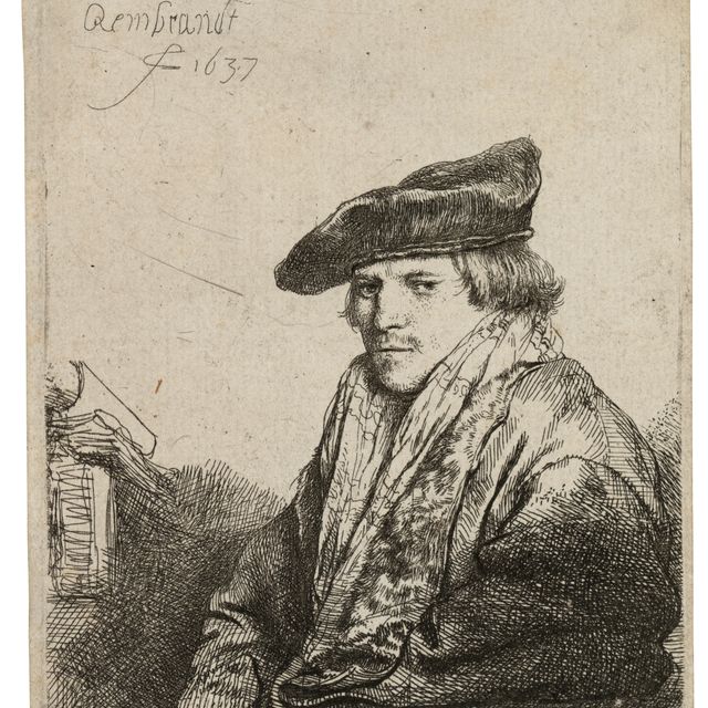 Rembrandt van Rijn — Молодой человек в бархатной шапочке (Петрус Сильвиус?)