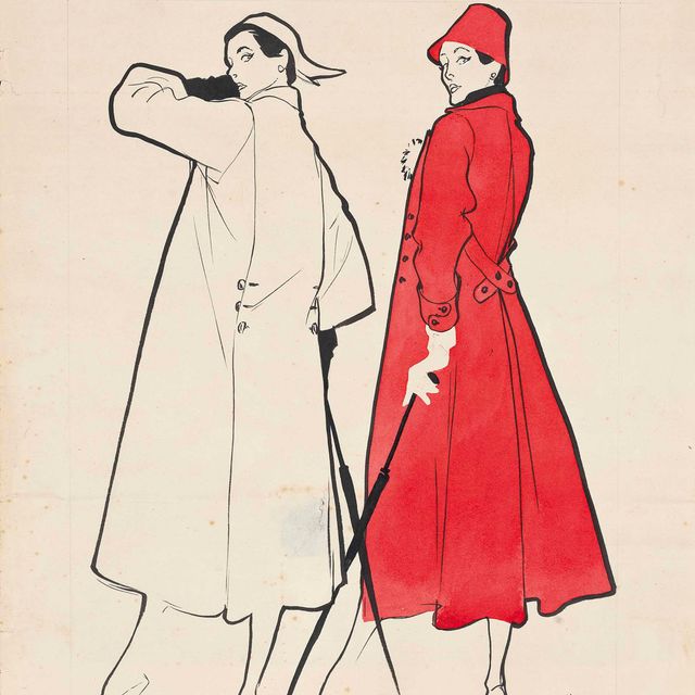 René Gruau — Пальто