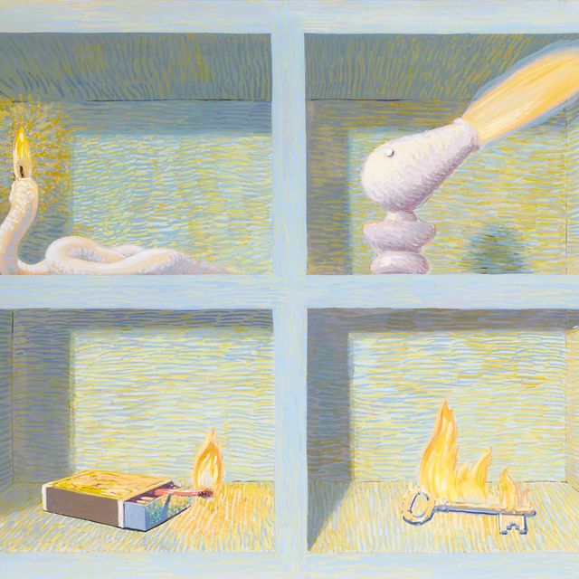 René Magritte — Les vases communicants (Сообщающиеся сосуды)