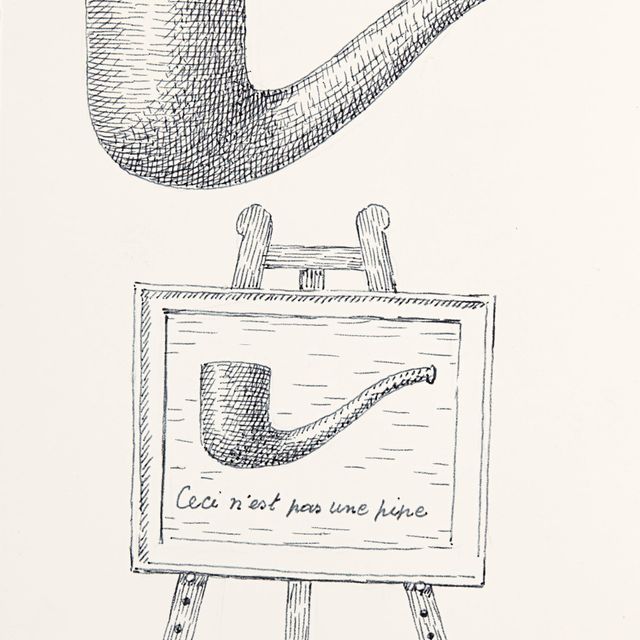René Magritte — Два таинственных существа (Они не проходят мимо трубы)