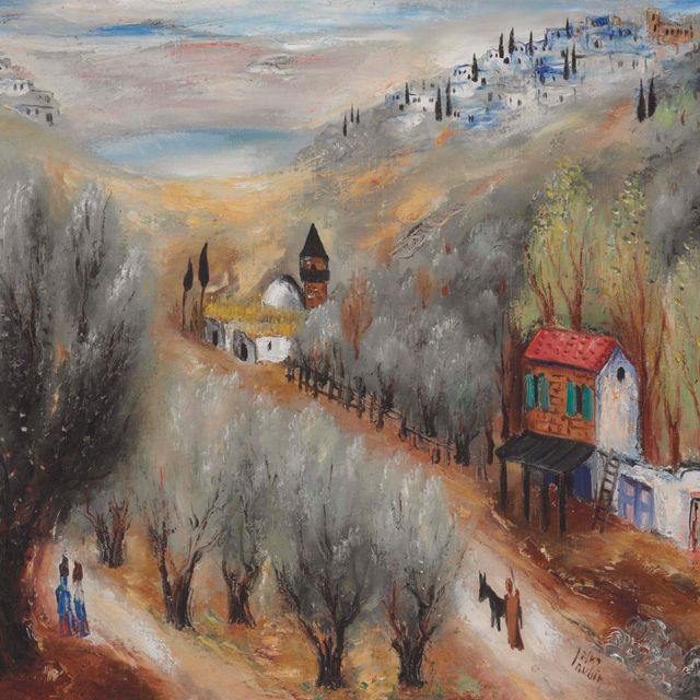 Reuven Rubin — Въезд в Цфат
