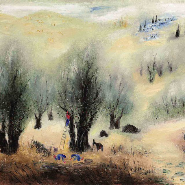 Reuven Rubin — Сбор оливок в Галилее