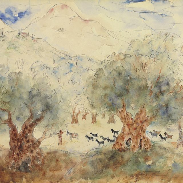 Reuven Rubin — Оливковые деревья в Галилее