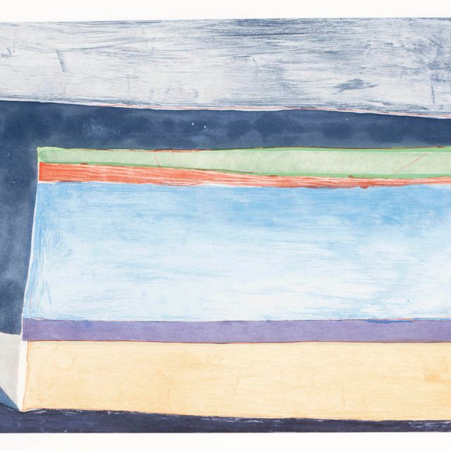 Richard Diebenkorn — Горизонтальный цвет индиго