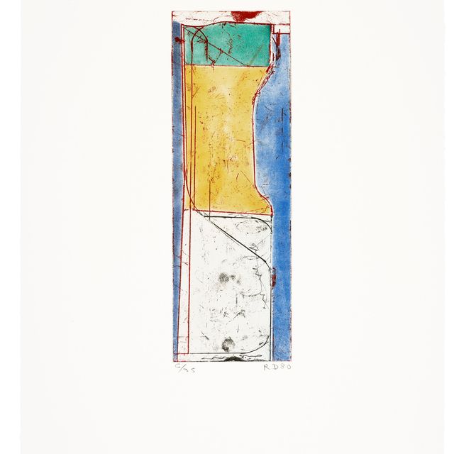 Richard Diebenkorn — Небольшая тонкая, из восьми цветных гравюр