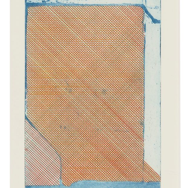 Richard Diebenkorn — Конструкция (сетка) из восьми цветных гравюр