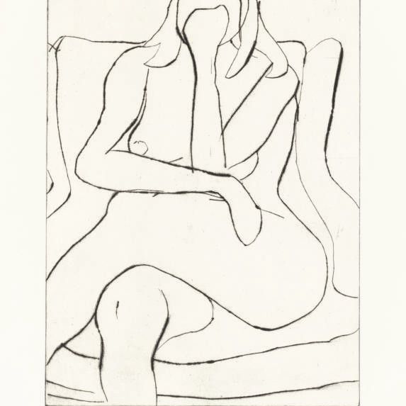 Richard Diebenkorn — №16, из 41 гравюры "Сухие точки" (G. 65)