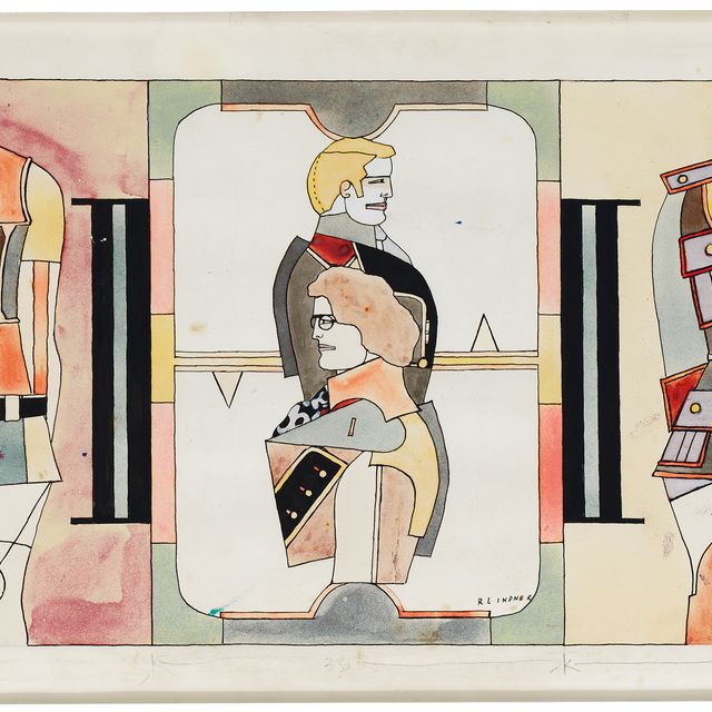 Richard Lindner — Этюд для изменения сексуальности (триптих)