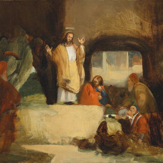Richard Parkes Bonington — Проповедь Христа - незаконченная