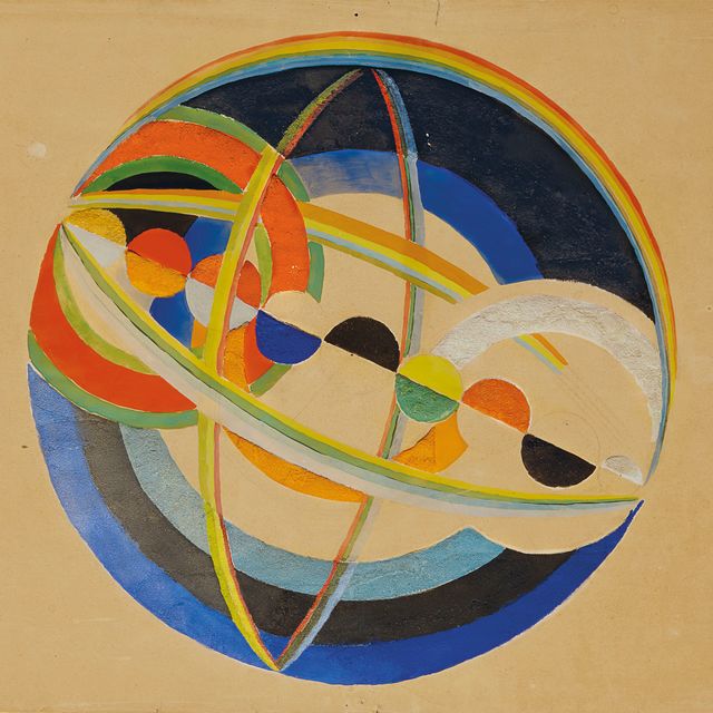 Robert Delaunay — Этюд по декорированию плафона тронного зала, павильона аэронавигации, дворцово-паркового комплекса Всемирной выставки 1937 года.