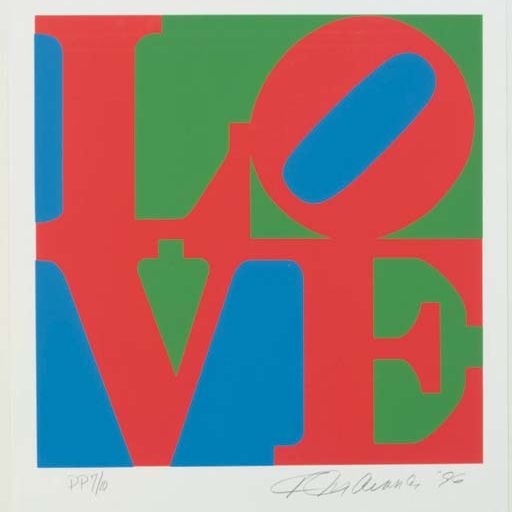 Robert Indiana — Роберт Индиана, "Книга любви", Нью-Йорк, издательство "American Images Editions", 1997