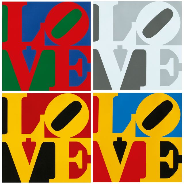 Robert Indiana — Книга любви : четыре листа