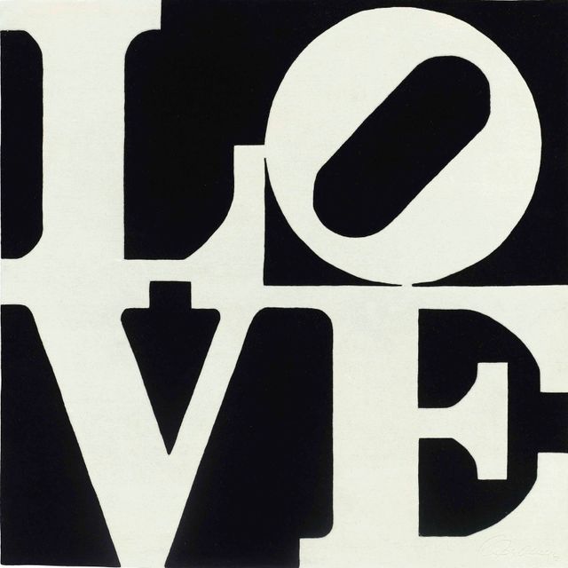 Robert Indiana — Любовь белым по черному