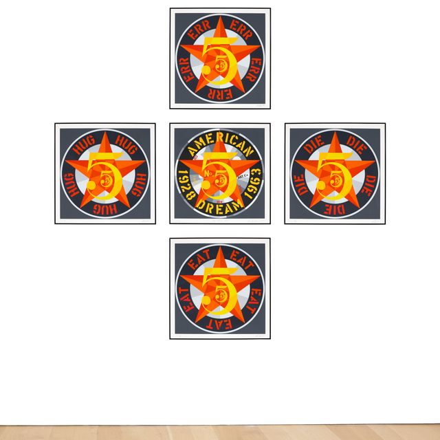 Robert Indiana — Американская мечта №5 (Золотая пятерка)