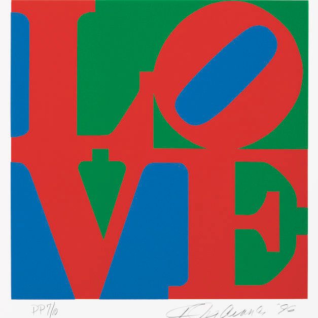 Robert Indiana — Книга любви : одна тарелка
