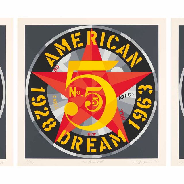 Robert Indiana — Американская мечта № 5 (Золотая пятерка)