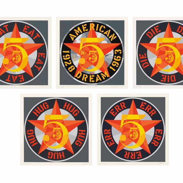 Robert Indiana — Американская мечта № 5 (Золотая пятерка) (Шихан 113)