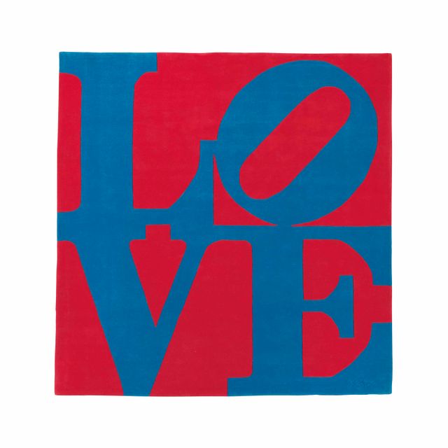 Robert Indiana — Избранная любовь (красное на синем)