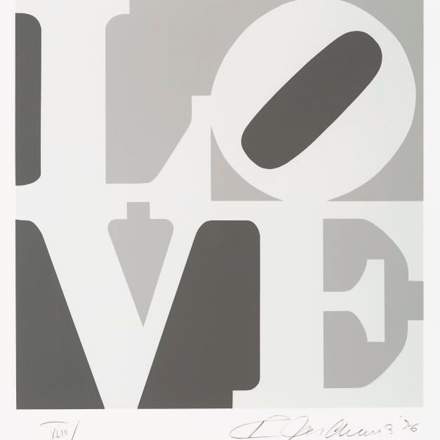 Robert Indiana — Книга любви : одна тарелка