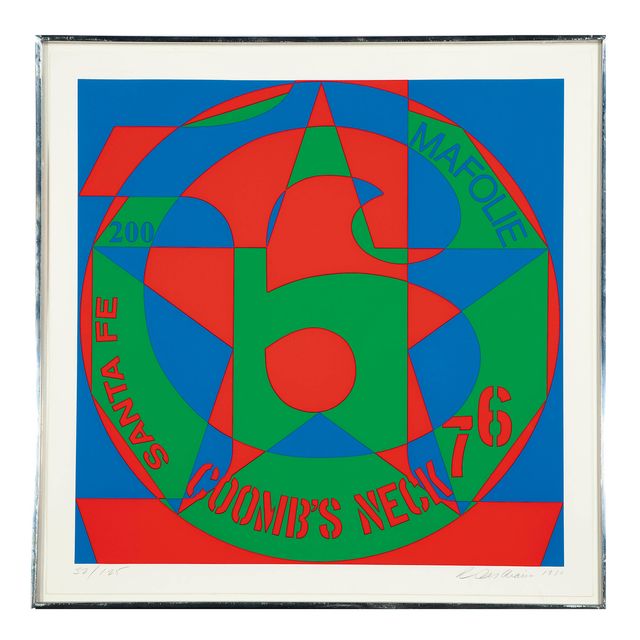 Robert Indiana — Десятилетие: Автопортрет, Виналхейвен, Люкс : Одна тарелка (Sheehan 120)