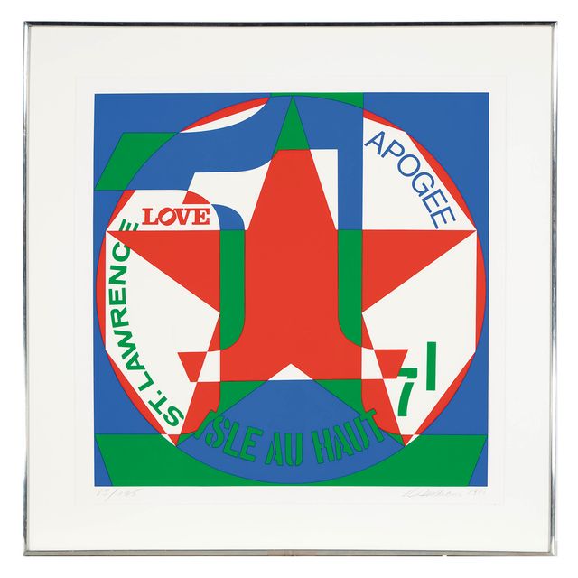 Robert Indiana — Десятилетие: автопортреты. Набор Виналхейвен : Одна тарелка (Шихан, 120)