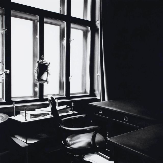Robert Longo — Без названия (Рабочий стол Фрейда у окна, 1938)