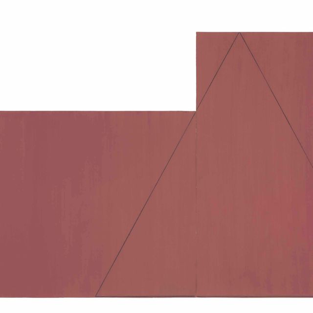 Robert Mangold — Треугольник внутри двух прямоугольников II