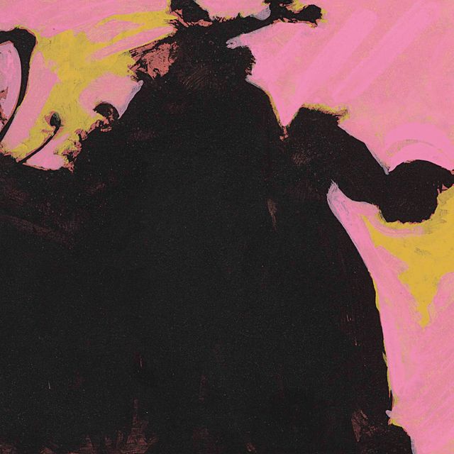 Robert Motherwell — Без названия (Черно-охряно-розовый)